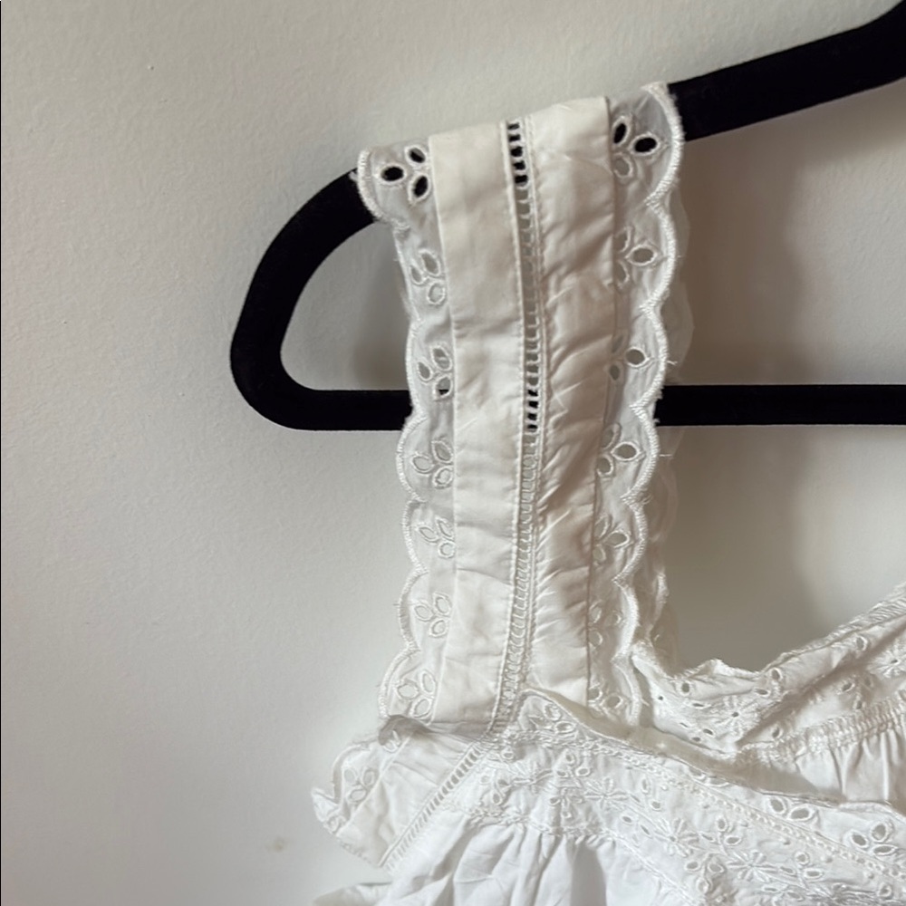 GAP x Doen White Lace Sleeveless Blouse - Picture 4 of 7